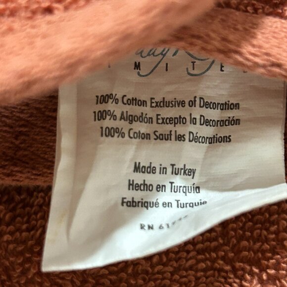 3 Towels Saturday Knight Cotton Love Faith Peace Auburn Butterflies Embroidered - Picture 8 of 14